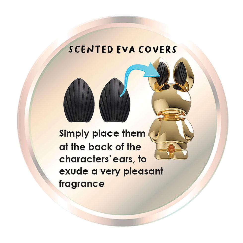 Thumbnail: Mr & Mrs Fragrance NFT IMale Scented Art Toy 75cm – Chrome Pink (Oak Wood)