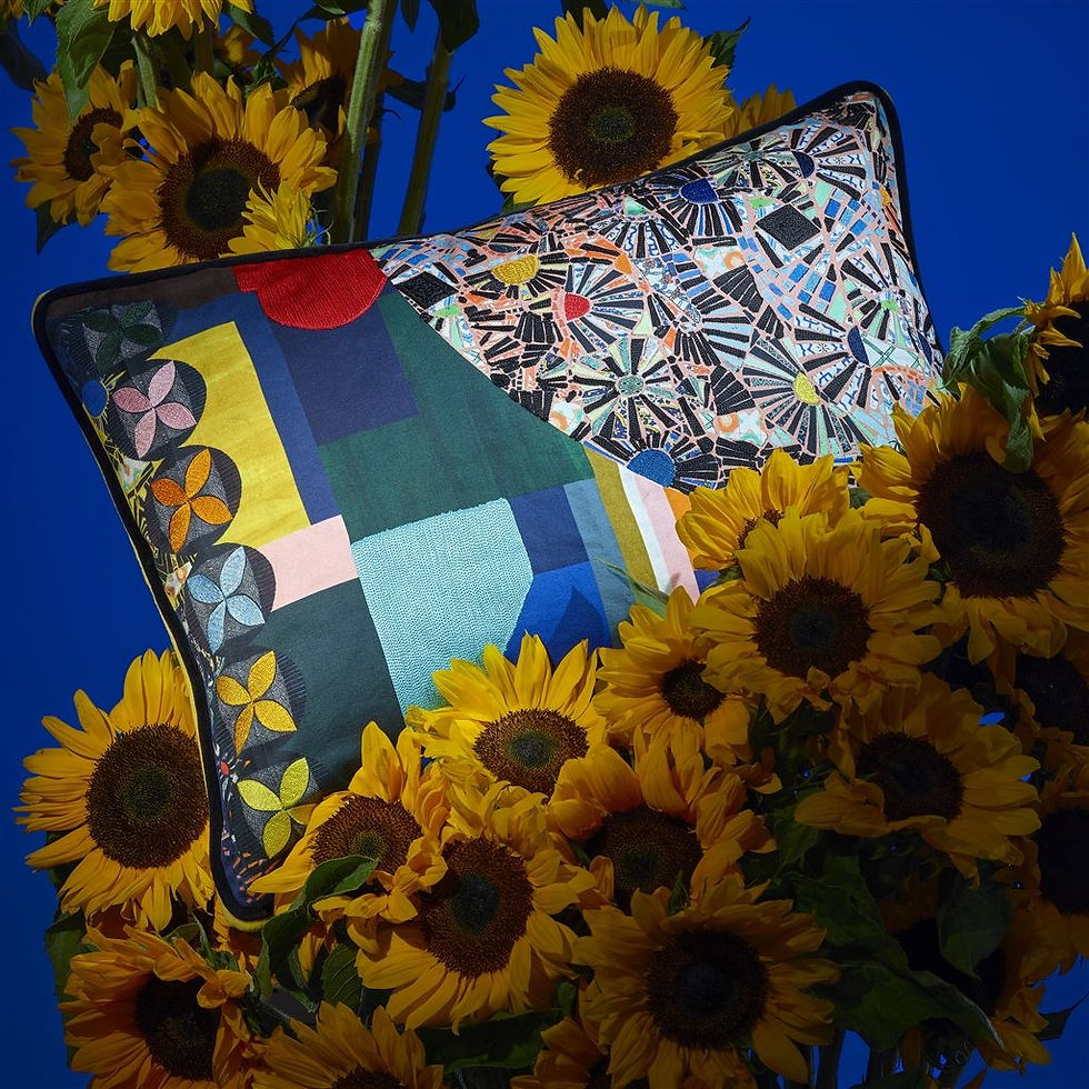 Thumbnail: Christian Lacroix Mosaic Freak Multicolore Cushion (60 x 45 cm)
