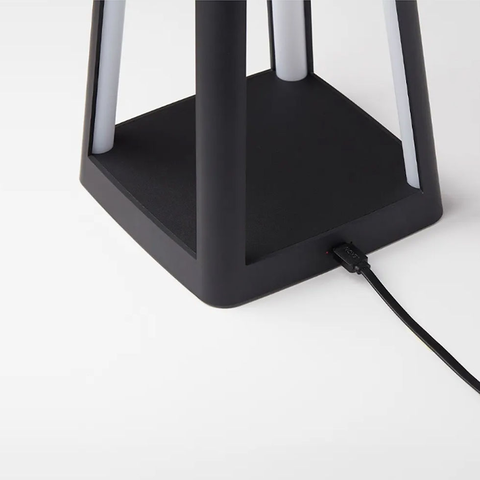 Thumbnail: Lexon Lantern LED Lamp - Black