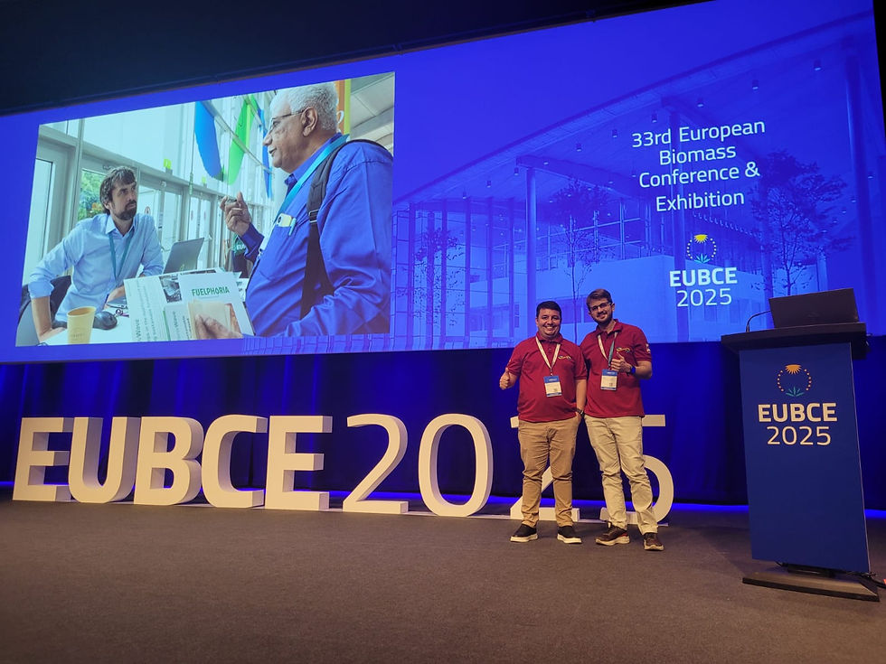 Bolsistas e docente do PRH 48.1/UFPE/ANP/FINEP participaram do 33rd European Biomass Conference & Exhibition – EUBCE