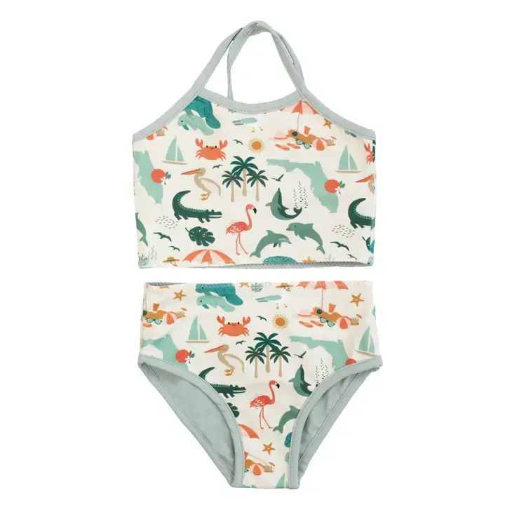 Emerson and Friends - 2pc Reversible Bikini Set - Beige