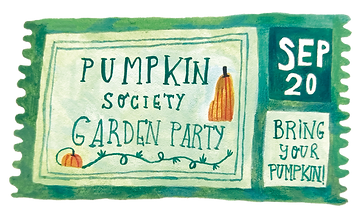 Pumpkin Society Ticket illustration