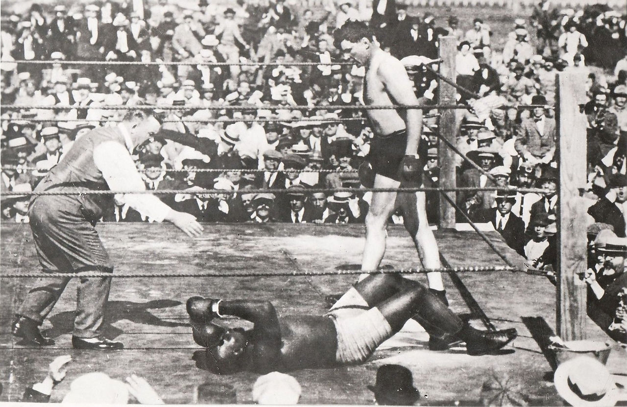Willard KO'ing Johnson in Cuba