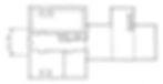 Conjectural layout of the house ca. 1843 during ownership by Captain Albert Rogers.