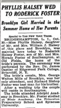 NY Times Marriage Announcement