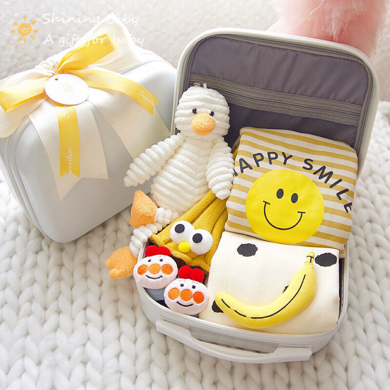 Thumbnail: Newborn Gift Box with Summer Dress and Baby Supplies