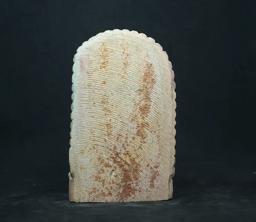 Thumbnail: Monolithic Hand Made Panchmukhi Hanuman Stone Statue - Indian Hindu God idol