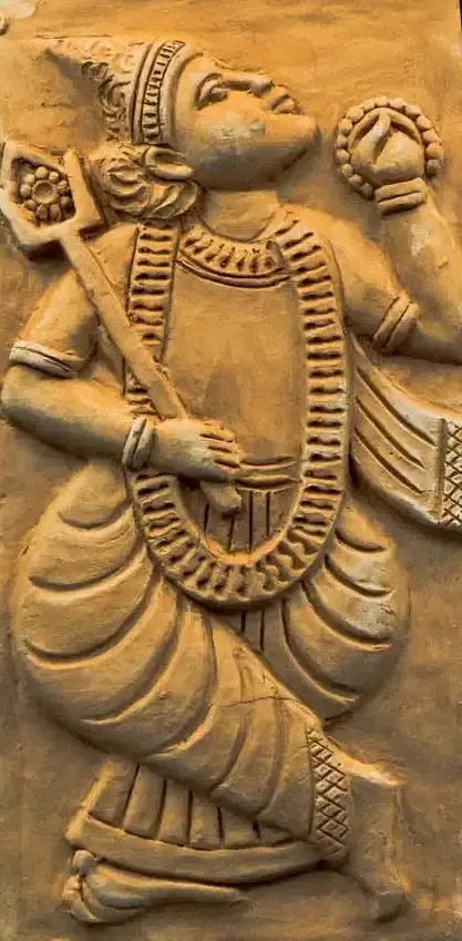 Thumbnail: Vishnu dashavatar wall art- Handmade - Hindu God statues - terracotta tiles