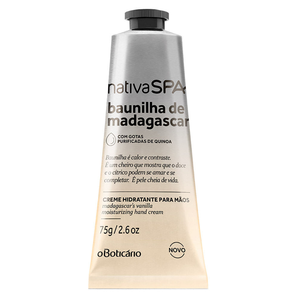 CREME DE MÃOS NATIVA SPA BAUNILHA DE MADAGASCAR