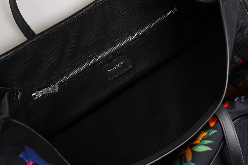 Thumbnail: Multicolor Graphic Printed Top Handle Shopping Tote Bag