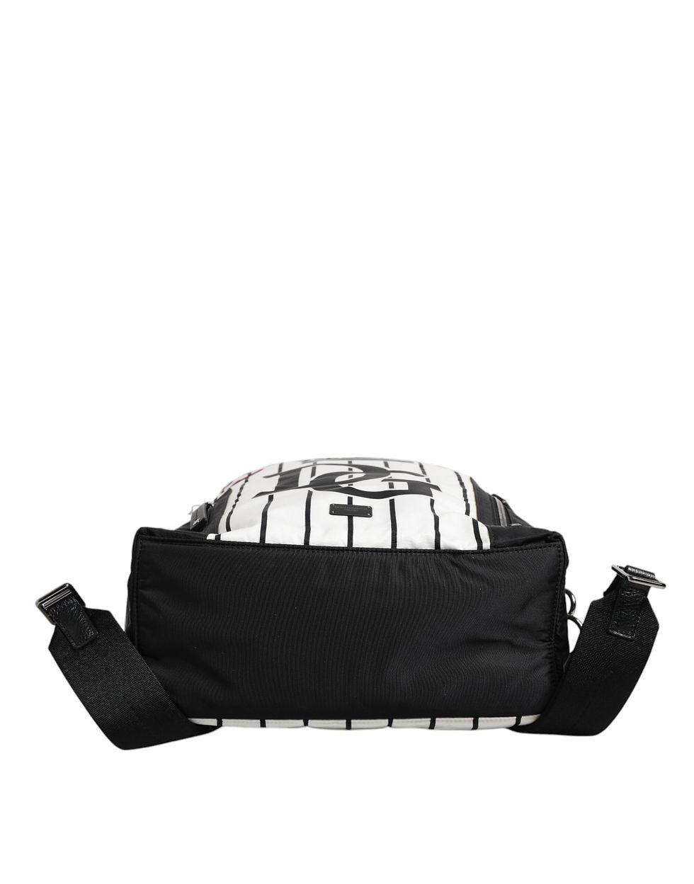 Thumbnail: Black White Vulcano Royal King Print Men Backpack Bag