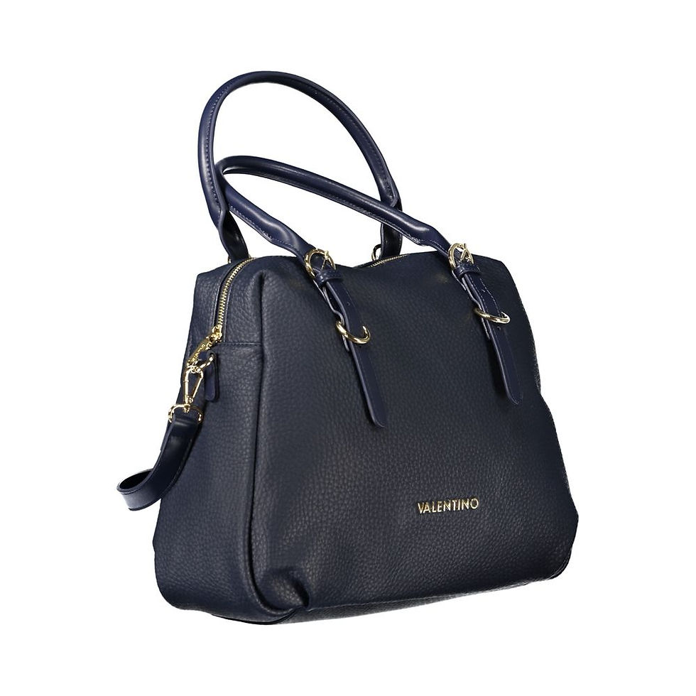 Thumbnail: Blue Polyurethane Women Handbag