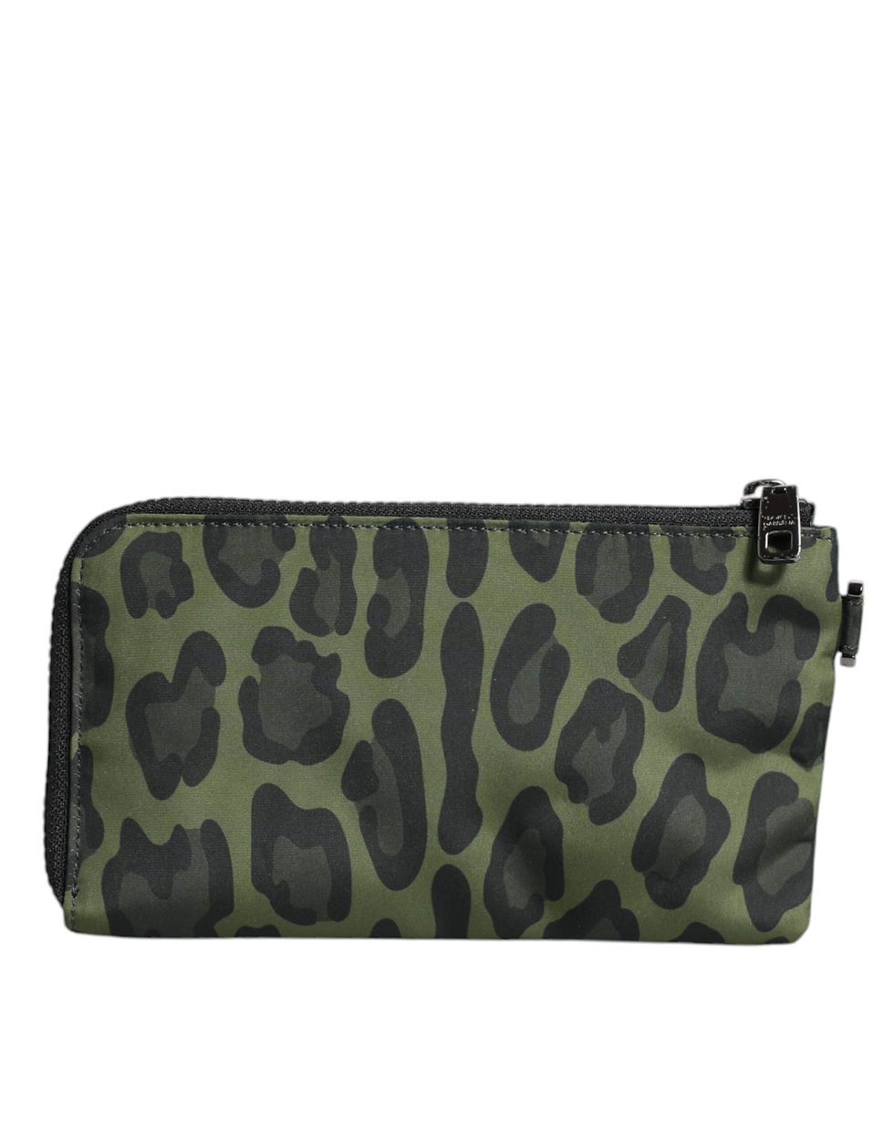 Thumbnail: Green Leopard Leather Logo Plaque Multifunctional Kit Bag
