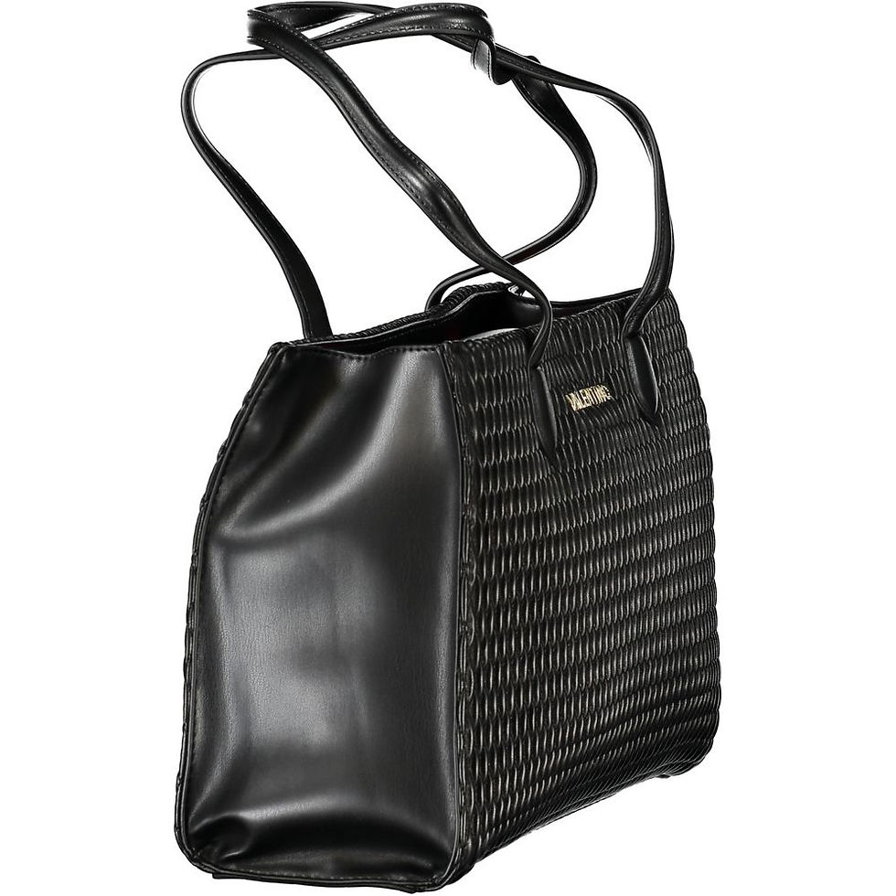 Thumbnail: Black Polyurethane Women Shoulder Bag