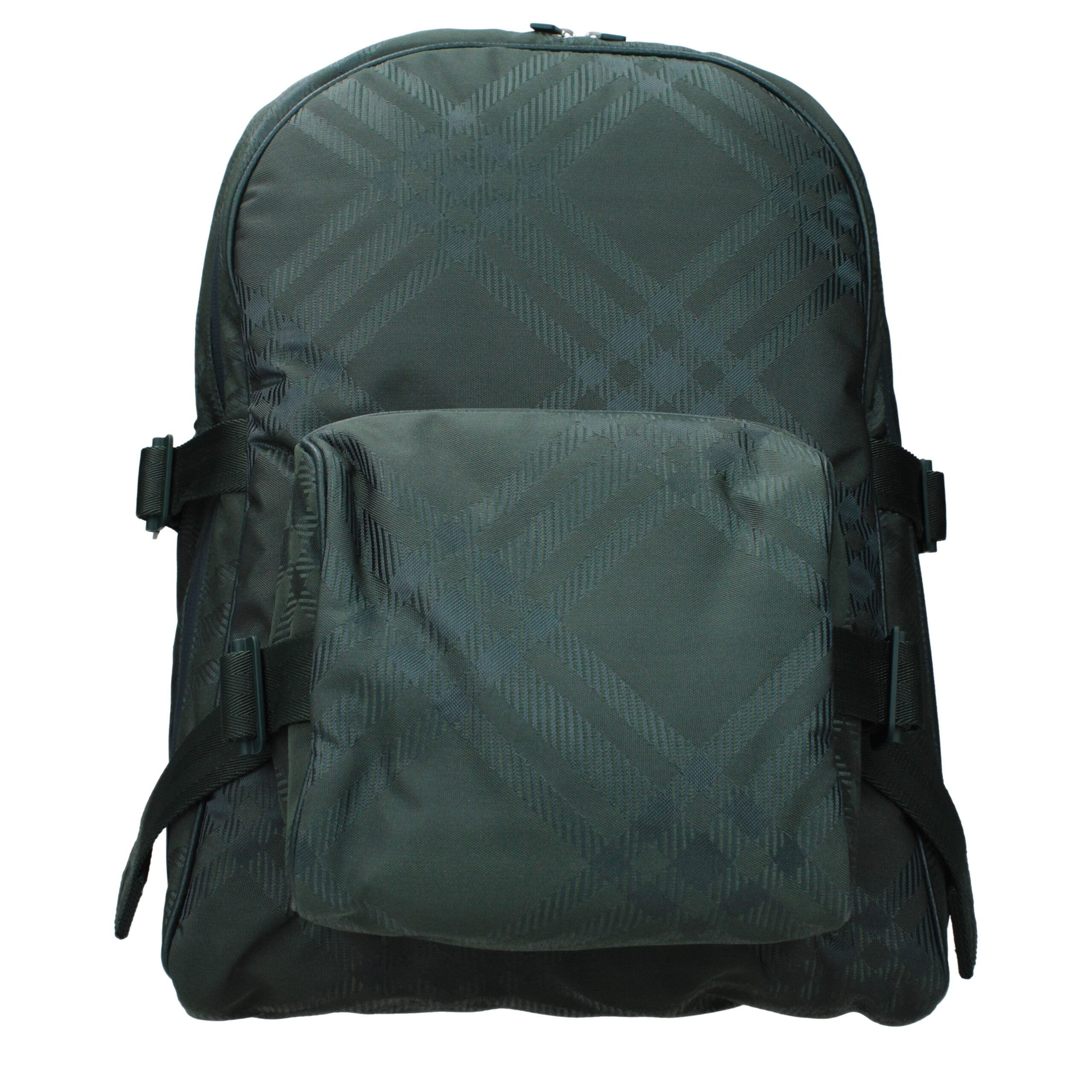 Burberry - Green Fabric Backpack