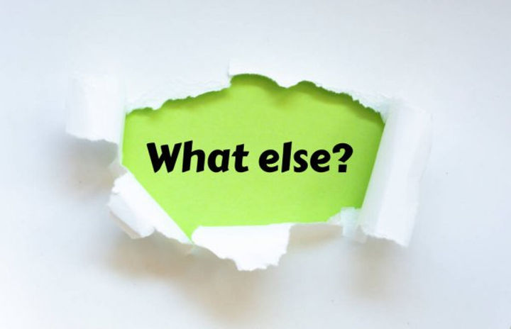 The Two Most Important Words You Need To Succeed — “What Else?”