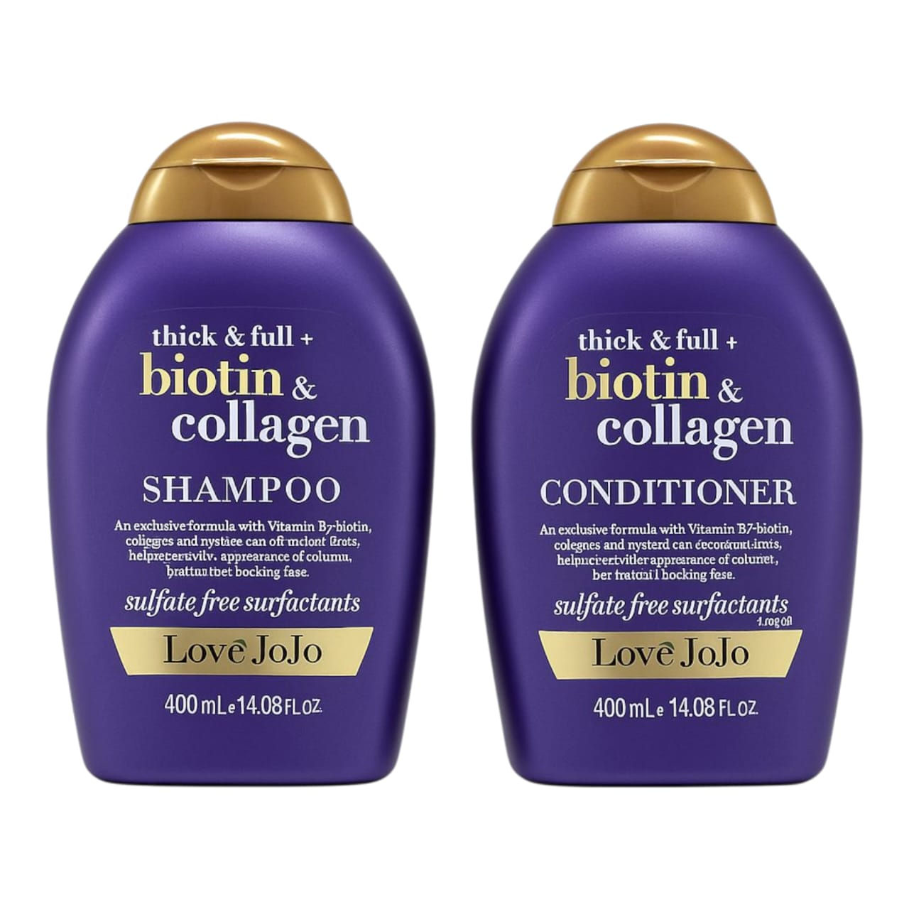 Love JoJo Thick & Full Biotin & Collagen Shampoo & Conditioner (400ml each) SET