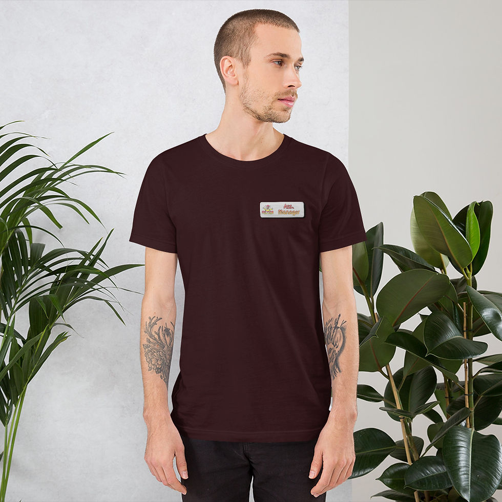 Thumbnail: rat pizza child casino - assistant manager tee.
