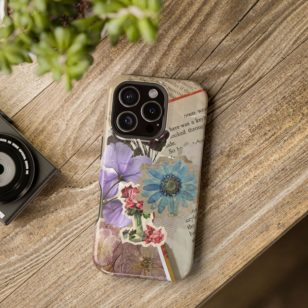 Thumbnail: Vintage Floral Book Lover Phone Case