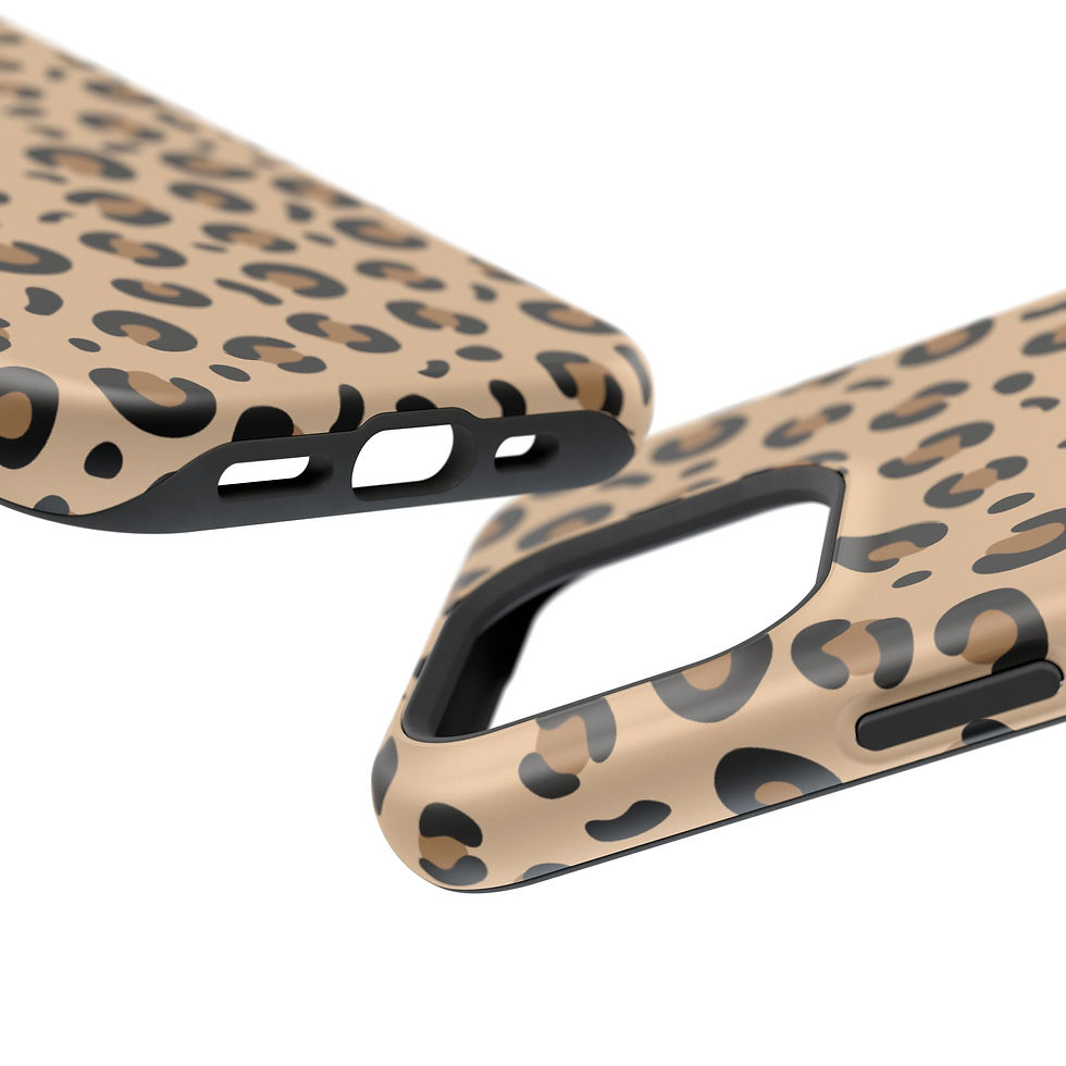 Thumbnail: Leopard Print Impact-Resistant Phone Case