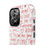 Thumbnail: Love Script Phone Case — Red Handwritten Hearts & 'Forever' Pattern