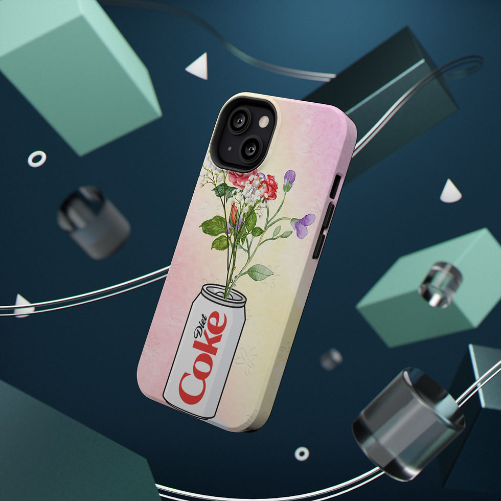Thumbnail: Floral Coke Can Phone Case — Impact-Resistant Protective Cover