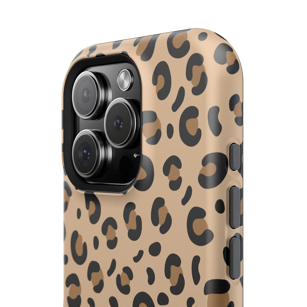 Thumbnail: Leopard Print Impact-Resistant Phone Case