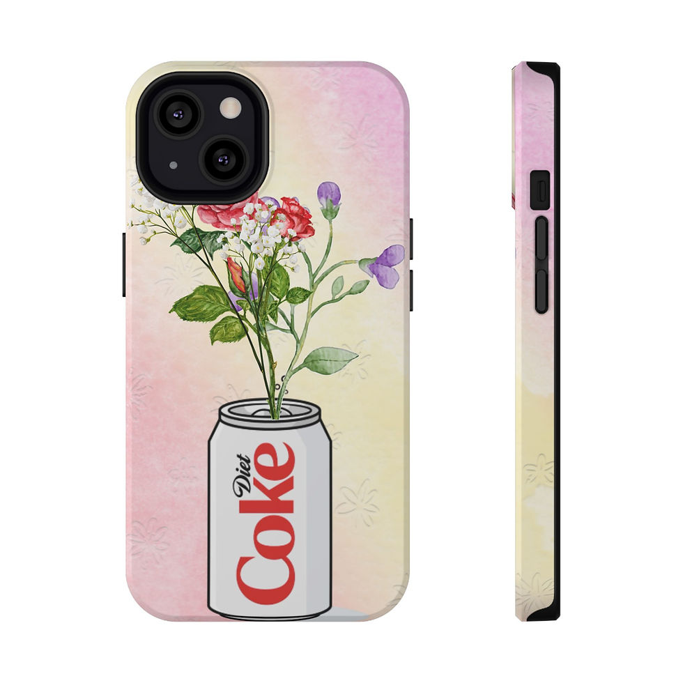 Thumbnail: Floral Coke Can Phone Case — Impact-Resistant Protective Cover