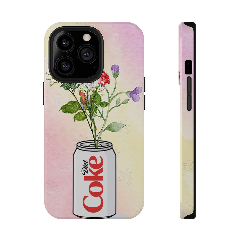 Thumbnail: Floral Coke Can Phone Case — Impact-Resistant Protective Cover