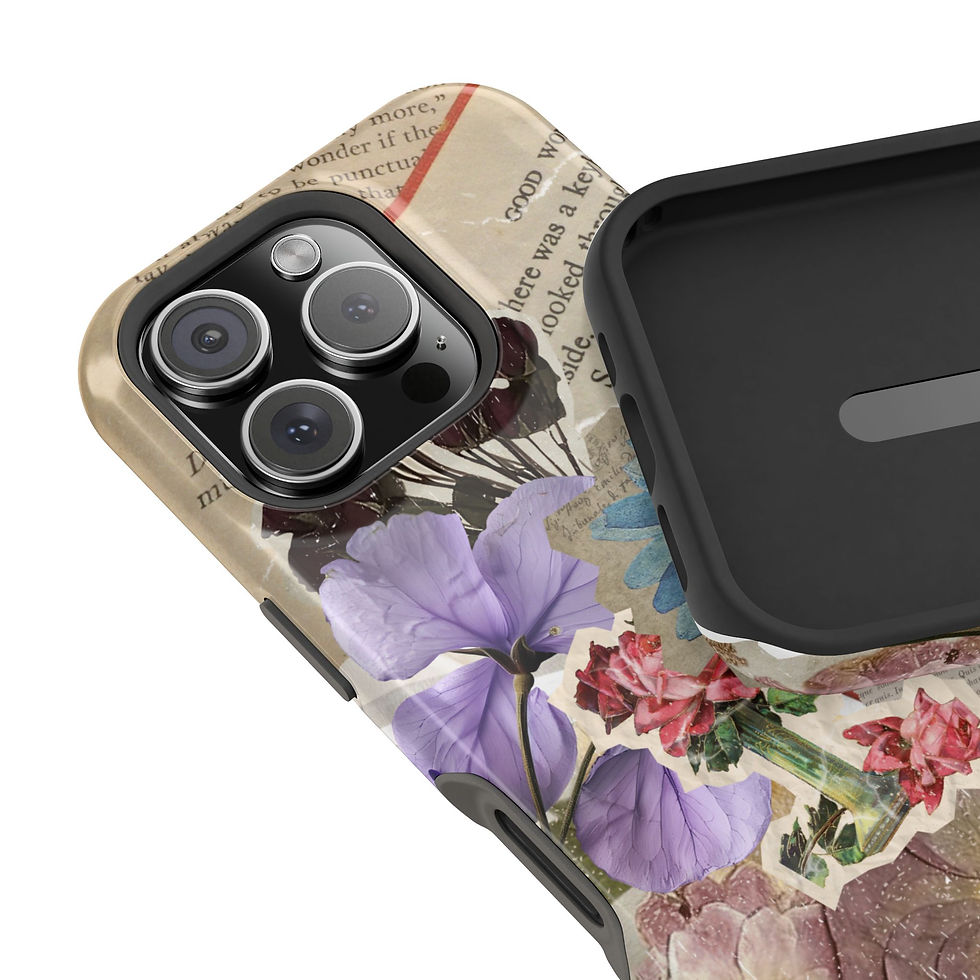 Thumbnail: Vintage Floral Book Lover Phone Case