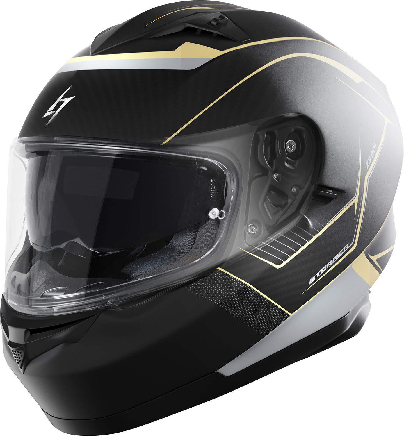 Helmet ZS 801 MILES Black / Gold Metal Matt