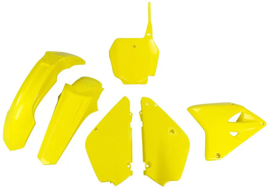 Plastic Kit 5pcs (RESTYLING) Yellow - Suzuki RM 85 2002-2023