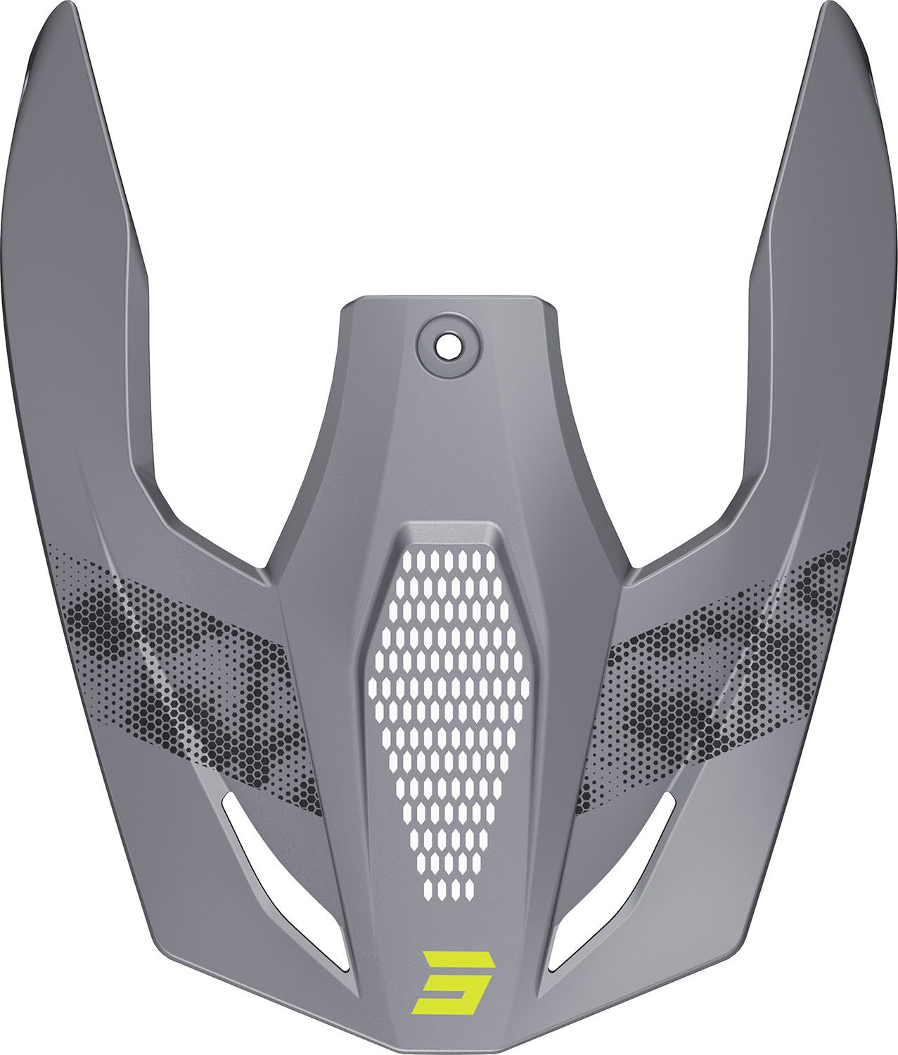 Visière de casque FURIOUS PATROL Grey/Neon Yellow Matt