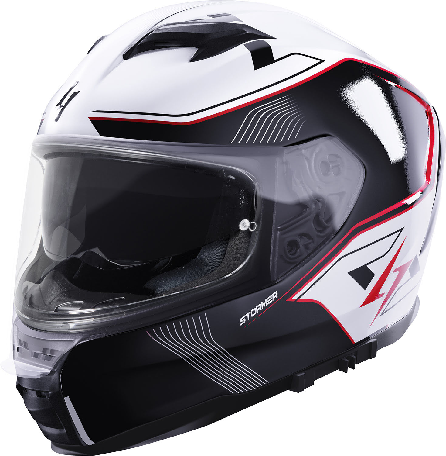 Helmet ZS 1001 TAKEN White / Red Pearly