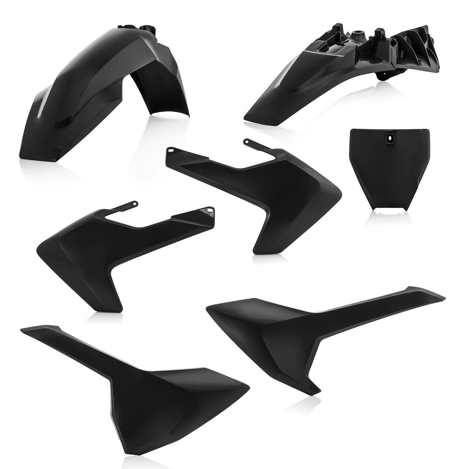 Plastic Kit 5pcs Black - Husqvarna TC 85 2018-2023