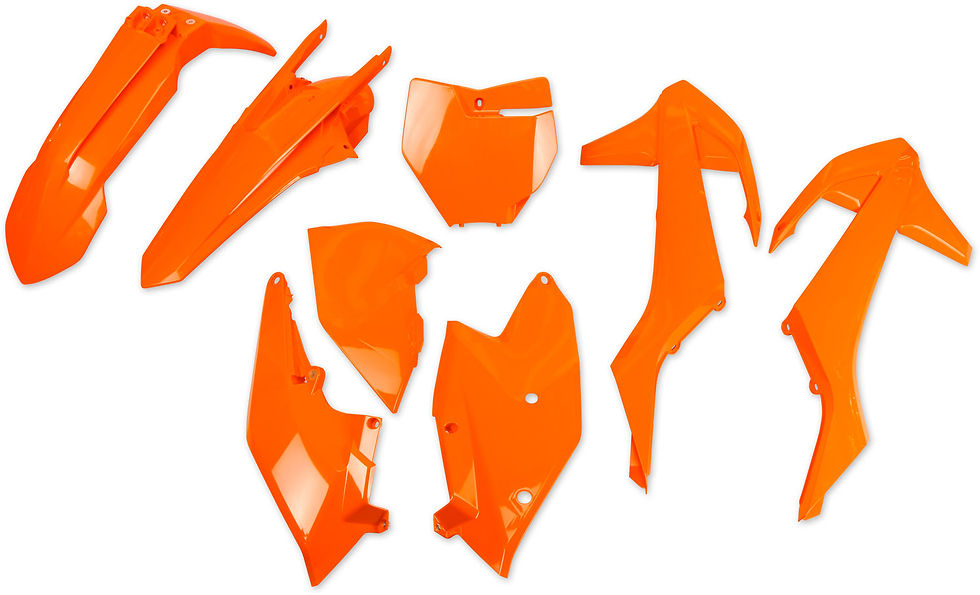 Plastic Kit 5pcs Neon Orange - KTM 125 SX 2016-2018