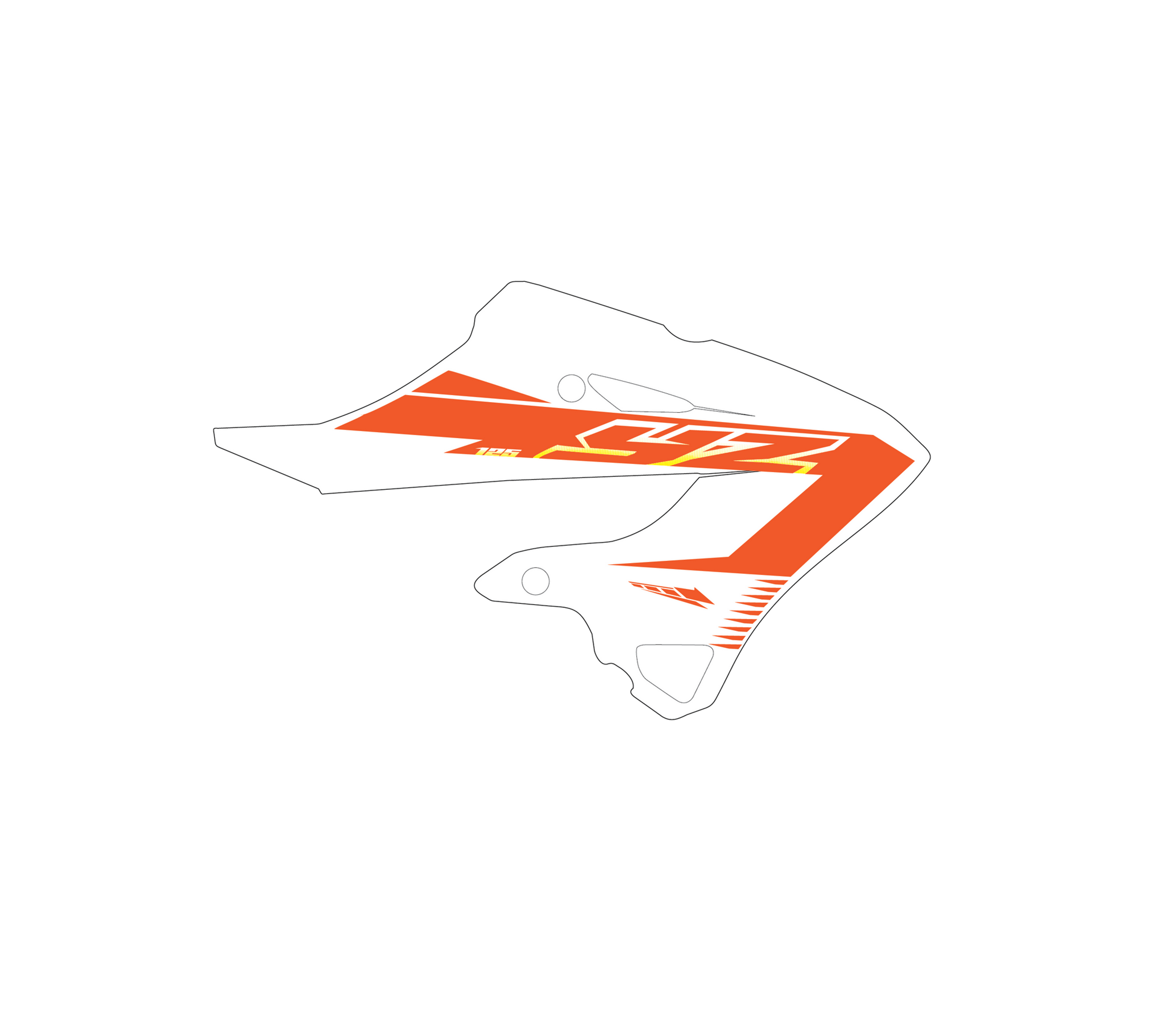 DECO 125.250 YZ OUIES BLANC