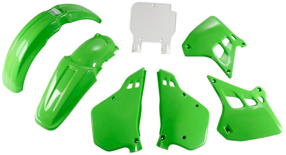 Plastic Kit 5pcs OEM 90 - Kawasaki KX 250 1990-1991