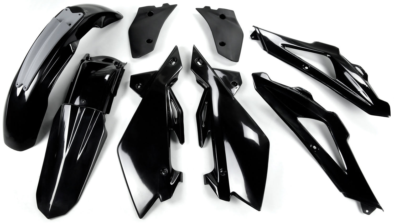 Plastic Kit 5pcs Black - Husqvarna CR 125 2006-2008