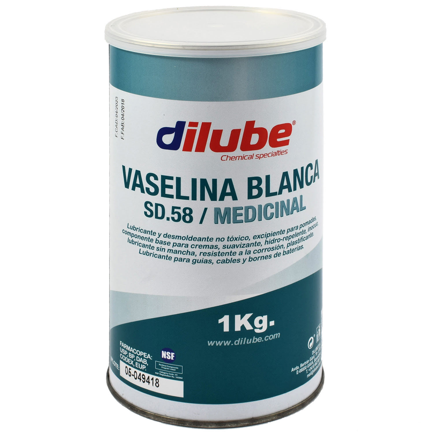 Vaseline filante pour les pôles de batterie & Mousses 1kg -