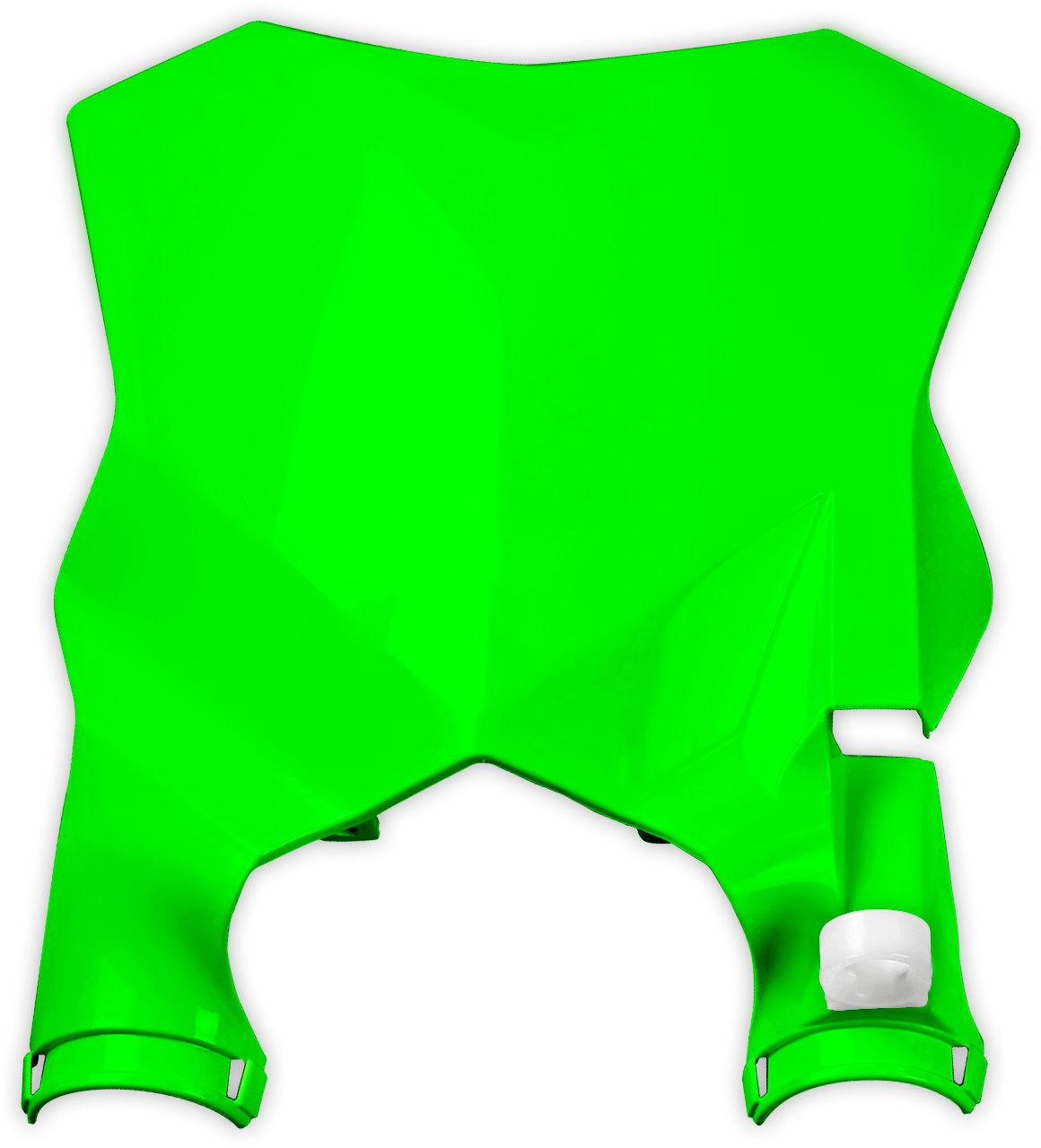 Front Number Plate FACTORY Neon Green - Kawasaki KX 250F 2017-2023