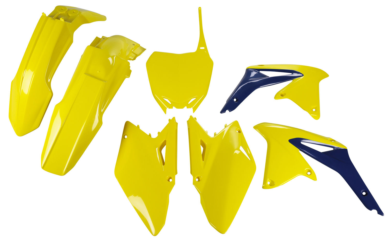 Plastic Kit 5pcs Yellow - Suzuki RM-Z 450 2008-2017