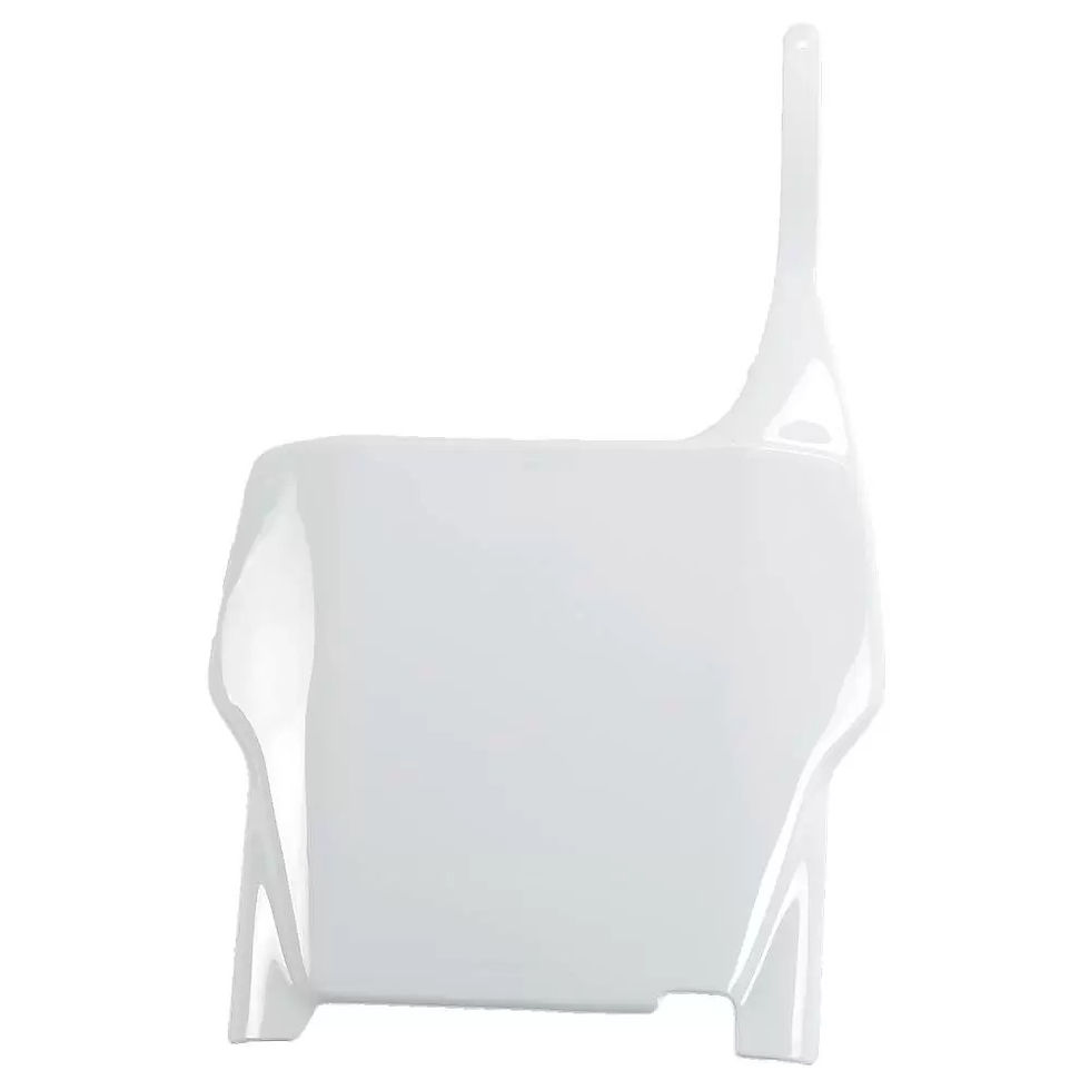 Front Number Plate White - Honda CR 125R 2004-2007