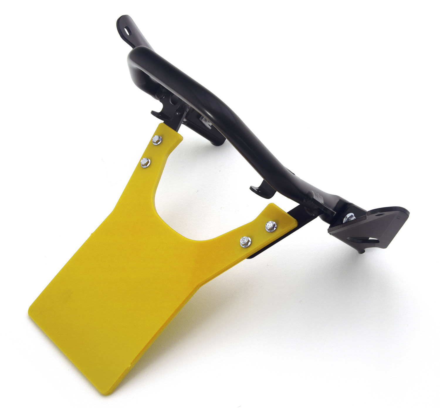 Rear Hold Racing With Number Plate Aluminum Black / DTC Yellow - Suzuki LT-R 450