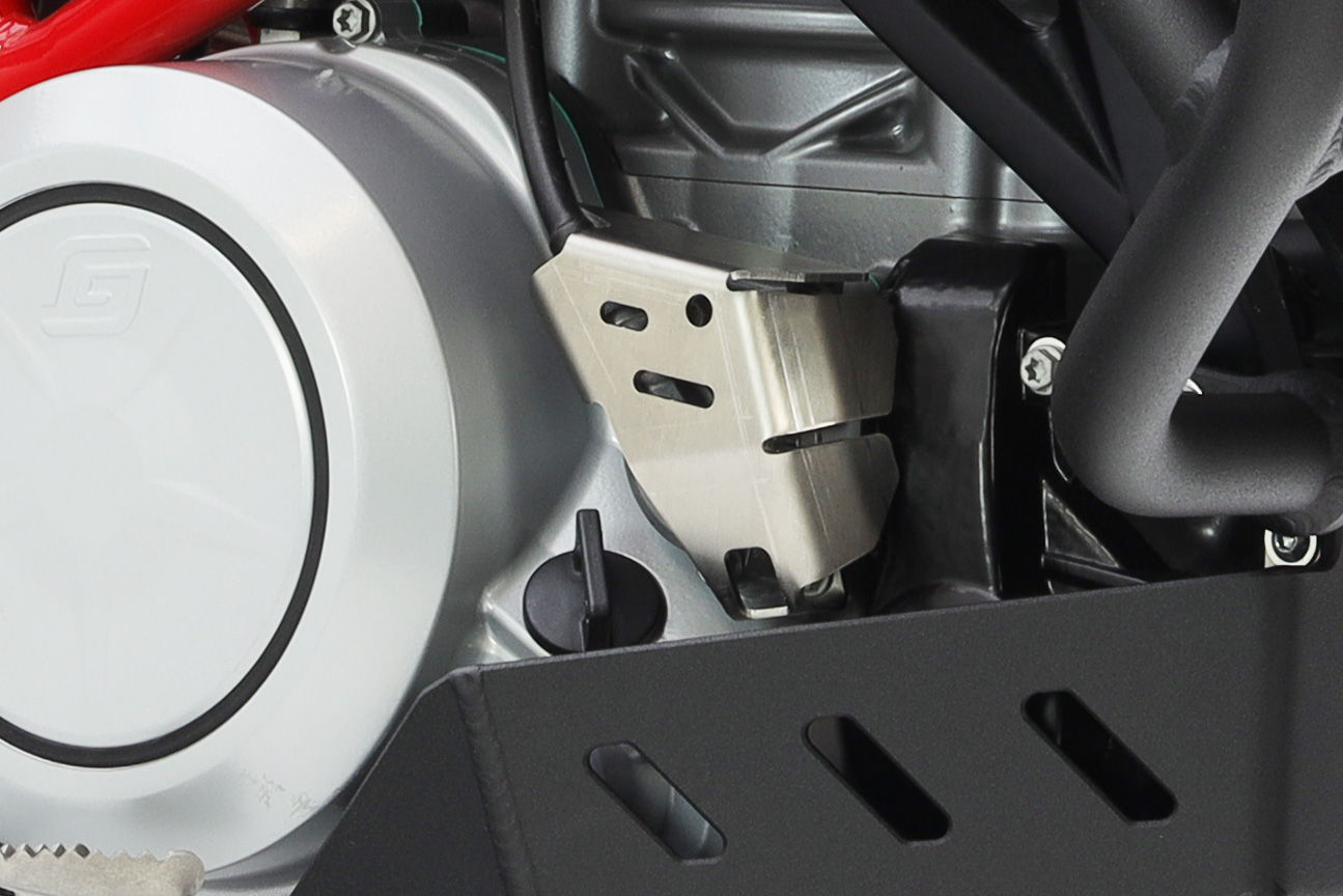 Oil filter protection Brushed stainless steel - GasGas-» ES 700 2022 , 2023 , •H