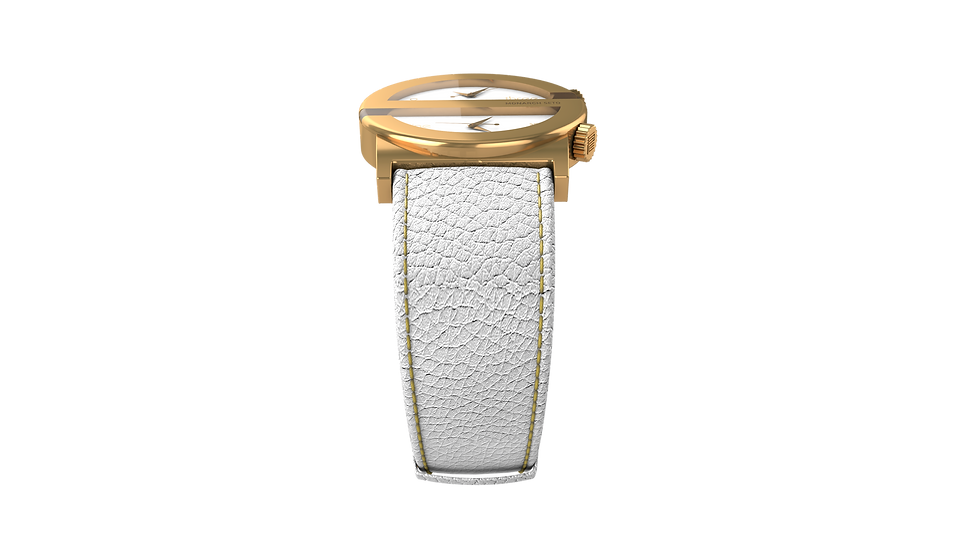 Thumbnail: SVD | Monarch Seto / Gold / White Dial /White Leather Strap