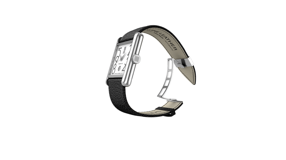 Thumbnail: SVD | Monarch Coco / Silver / White Dial /Black Leather Strap