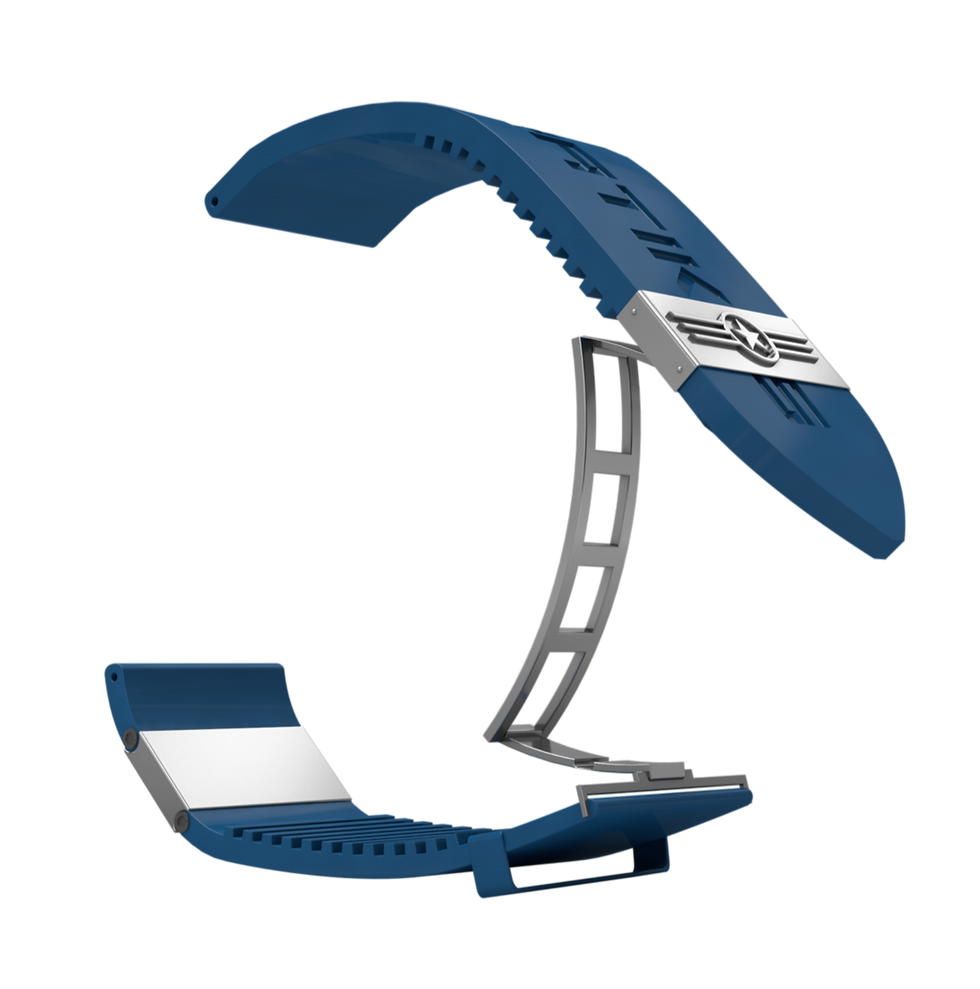 Thumbnail: Stratikos® Strap / Blue & Silver