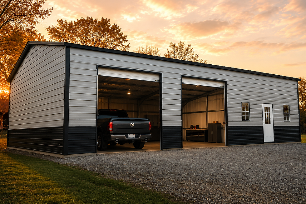 Expanded garage workshop