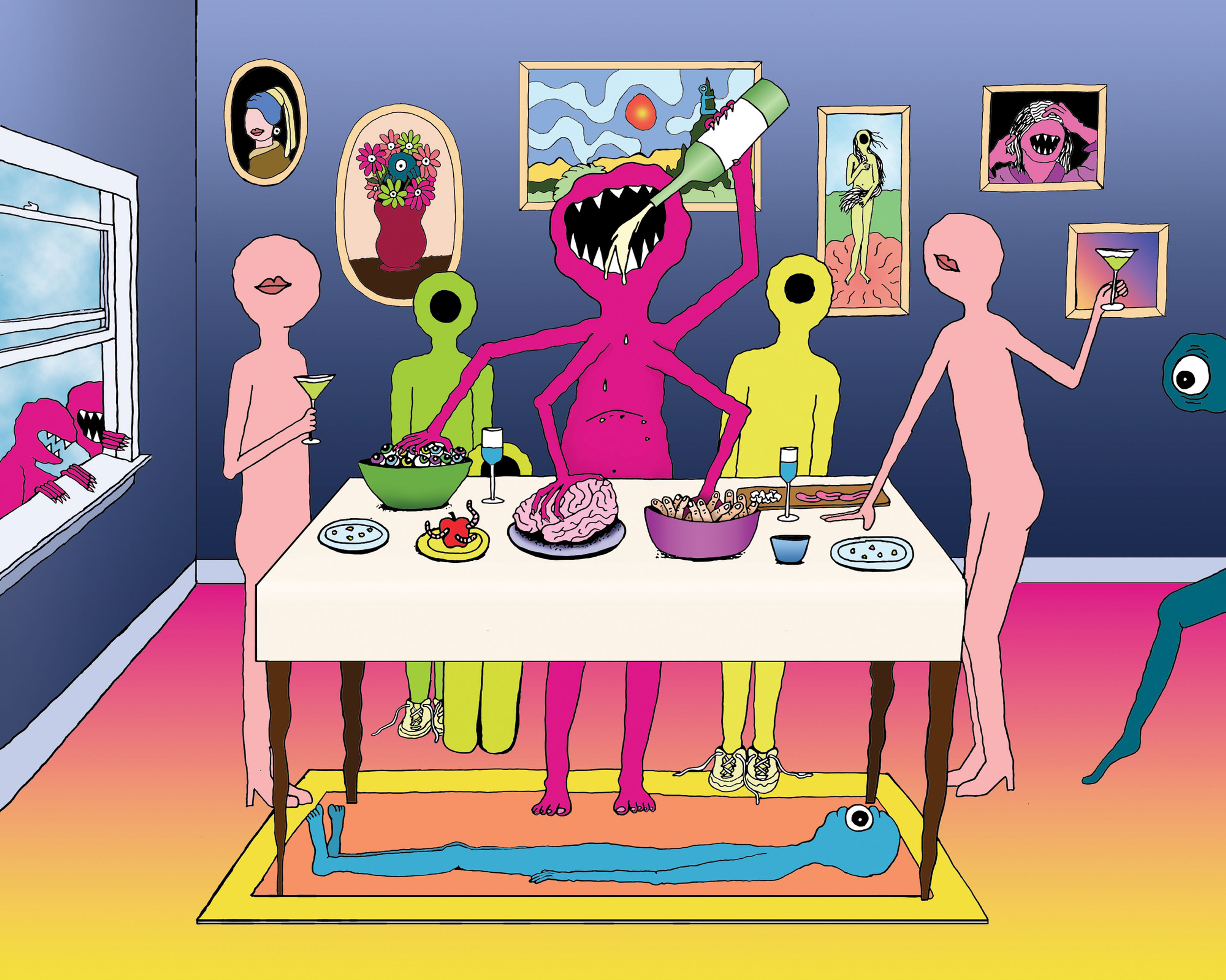 Polite Company – 8×10 Illustration Print